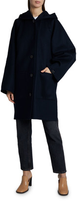 hooded cashmere coat