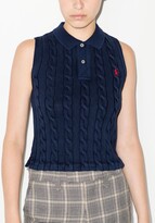 Thumbnail for your product : Polo Ralph Lauren Blue Polo Pony Embroidered Cotton Vest