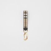 Thumbnail for your product : Burberry Leather Trim Vintage Check Charm