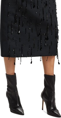 Emilia Wickstead Genevieve Embellished Midi-Skirt
