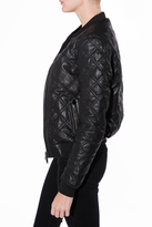 Thumbnail for your product : Lot 78 Quilted Bomber Leather Jacket