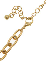 Thumbnail for your product : Kenneth Jay Lane Hammered gold-plated link necklace