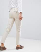 Thumbnail for your product : ASOS DESIGN wedding skinny suit pants in stretch cotton in stone