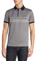Thumbnail for your product : Ferragamo Racer-Striped Sateen Cotton Polo