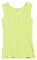 Thumbnail for your product : Ming Wang Scoop Neck Ribbed Knit Tank