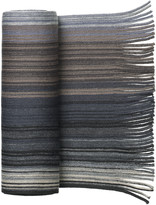 Thumbnail for your product : Johnston & Murphy Variegated Thin Stripe Wool Scarf