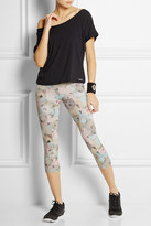 Thumbnail for your product : Live The Process Floral-print stretch-jersey leggings