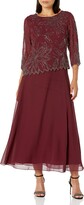 Thumbnail for your product : J Kara Women's BOAD Neck Asymetrical Beaded Dress