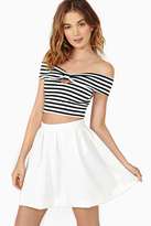 Thumbnail for your product : Nasty Gal Frenchie Stripe Crop Top