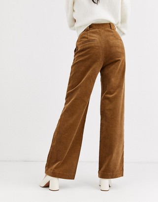 And other stories & cord flared trousers in camel