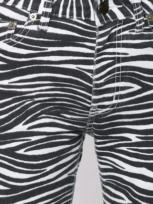 Saint Laurent zebra print skinny jeans