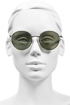 Thumbnail for your product : Ray-Ban Women's Highstreet 51Mm Round Sunglasses - Shiny Black