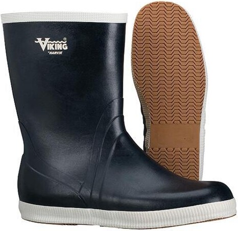 Viking VW24-8 Unisex Mariner Kadett Marine Mid Rubber Boots, Plain Toe, 10'