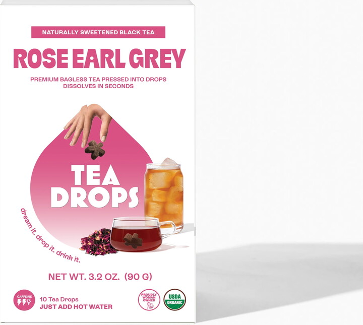 Tea Drops Rose Earl Grey Tea, 10 Count