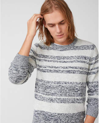 Express marl stripe crew neck sweater