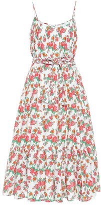 Rhode Resort Lea floral cotton midi dress