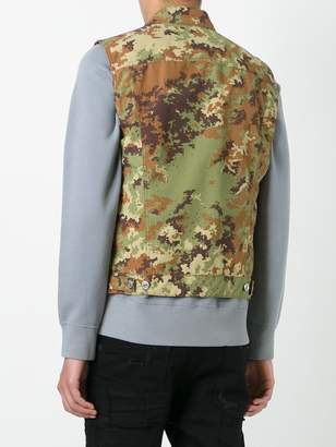 DSQUARED2 camouflage denim-style vest