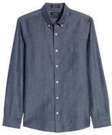 Thumbnail for your product : Nordstrom Trim Fit Chambray Button-Down Sport Shirt