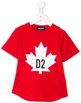 Thumbnail for your product : DSQUARED2 Kids - maple leaf T-shirt - kids - Cotton - 8 yrs