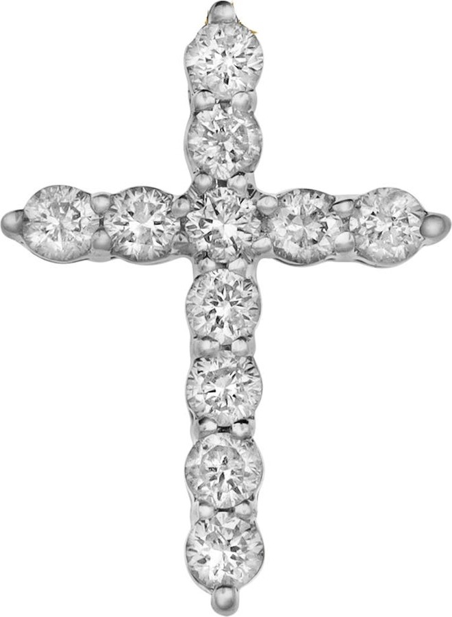 LuvMyJewelry Sacred Cross Diamond Pendant in 10K Yellow Gold