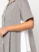Thumbnail for your product : Adam Lippes Striped Poplin Gathered Side Shirt