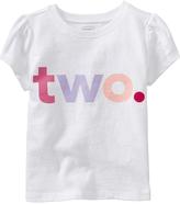Thumbnail for your product : Old Navy I Am "Two" Graphic Tees for Baby