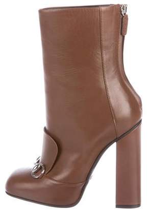Gucci Leather High-Heel Boots w/ Tags