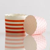 Thumbnail for your product : Container Store Large Baking Cups Stripe Orange Pkg/20