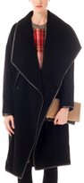 Thumbnail for your product : Derek Lam 10 Crosby Wrap Coat with Leather Detail