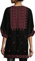 Thumbnail for your product : Tolani Kajol Half-Sleeve Velvet Tunic, Plus Size