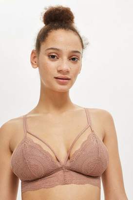Topshop Lace Padded Triangle Bra