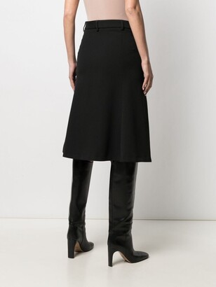 AMI Paris high-waisted A-line skirt