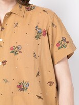 Thumbnail for your product : Bode Floral Print Short-Sleeve Shirt