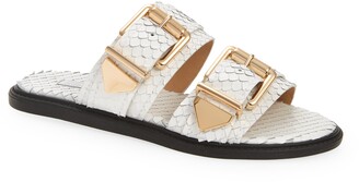 shina slide in white