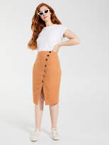 Thumbnail for your product : Dotti Side Button Midi Skirt