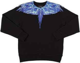 Marcelo Burlon County of Milan Wings Lightening Cotton Sweatshirt