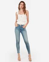 Thumbnail for your product : Express Mid Rise Denim Perfect Lift Ankle Leggings