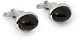 Thumbnail for your product : Lanvin Rhodium-Plated Polished Onyx Cufflinks