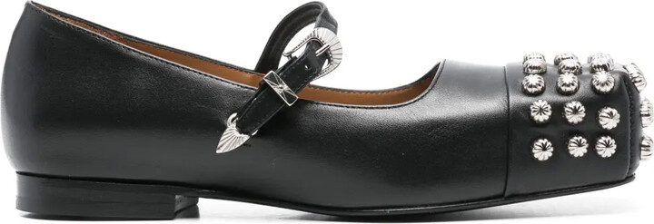 Toga Pulla Stud-Detail Ballet Flats