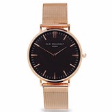 Thumbnail for your product : Oxford Small Rosegold Black Dial Mesh