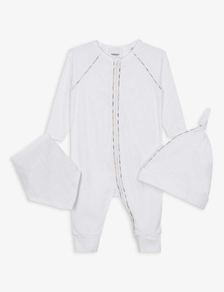 burberry baby grow set