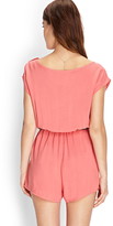Thumbnail for your product : Forever 21 Belted Woven Romper