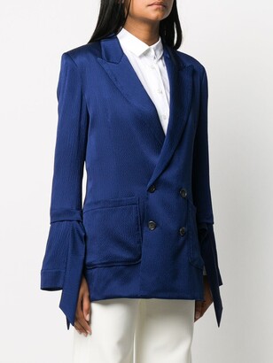 Roland Mouret Double-Breasted Fitted Blazer
