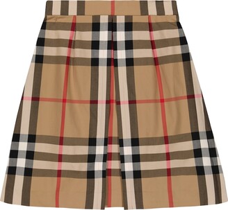 Burberry Children Vintage Check cotton poplin skirt
