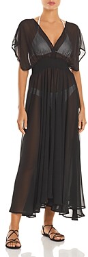 sheer maxi cover up