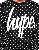Thumbnail for your product : Hype Crew Sweatshirt In Polka Dot Exclusive To ASOS