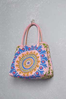 Forever 21 Raj Large Embroidered Tote