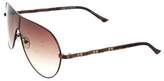 Thumbnail for your product : Judith Leiber Jewel-Embellished Shield Sunglasses