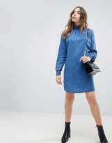 Thumbnail for your product : Only High Neck Denim Smock Dress