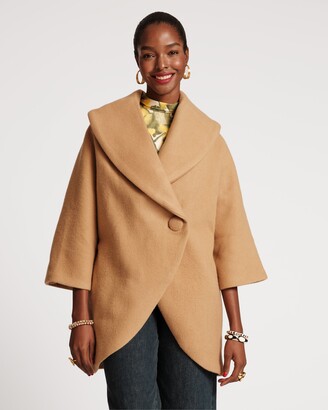 Plus Size Camel Coat | ShopStyle